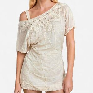 Vintage Layered Boho Chic Babydoll Mini Dress